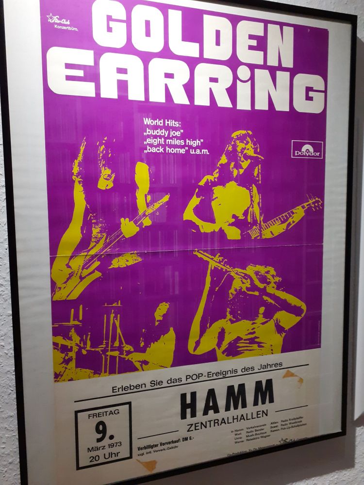 Golden Earring show poster Hamm - Zentralhallen March 09 1973